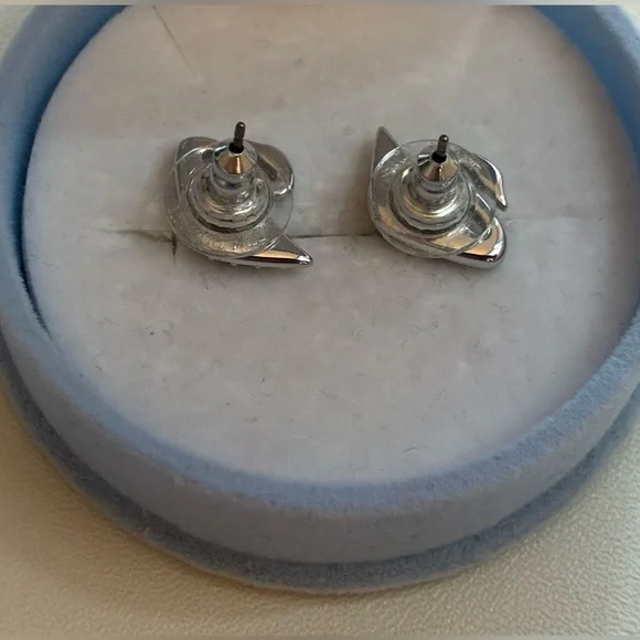 Swarovski Swan Earrings - Picture 2 of 2